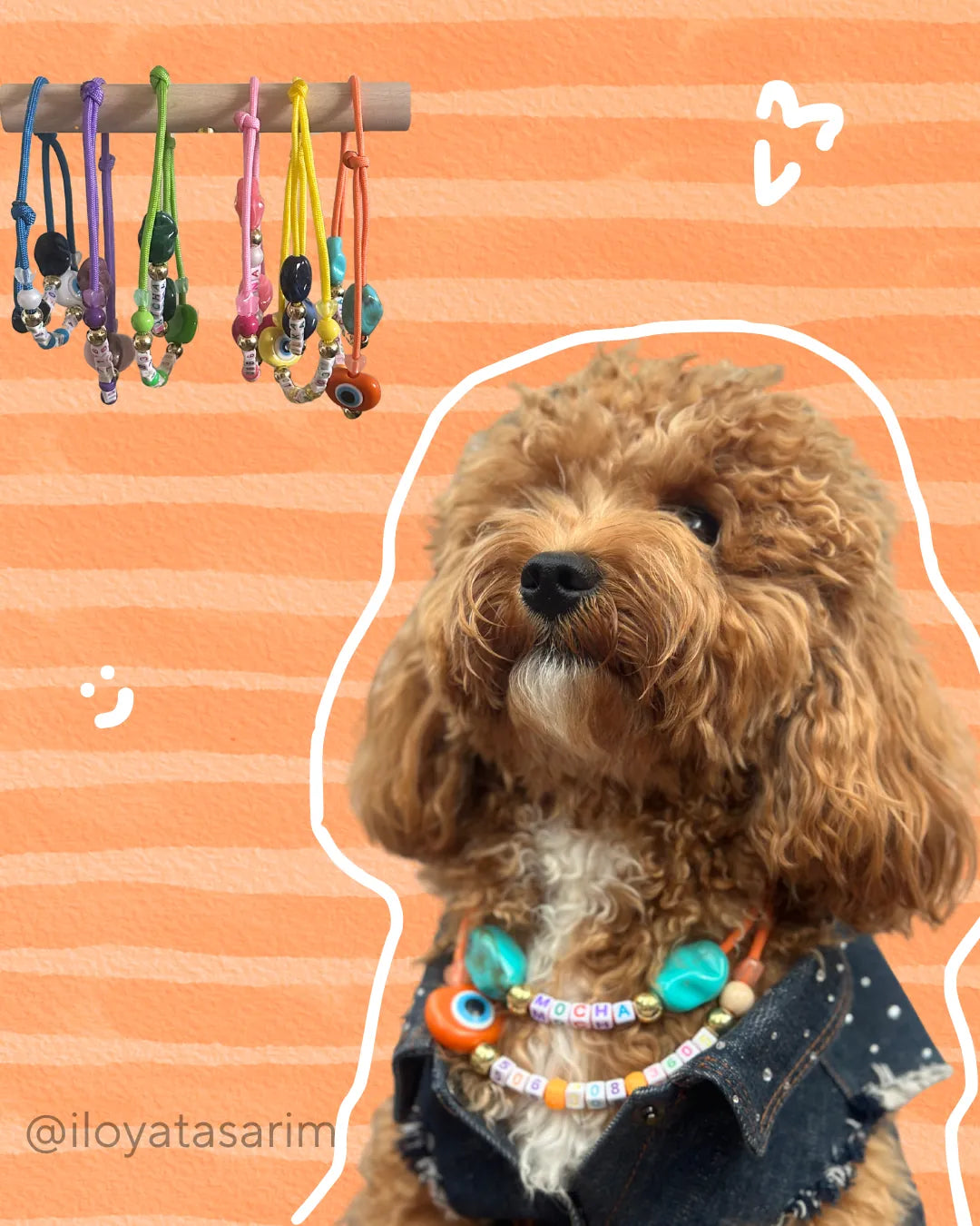 İsim ve Telefon Numaralı Kişiselleştirilmiş Köpek Kolyesi